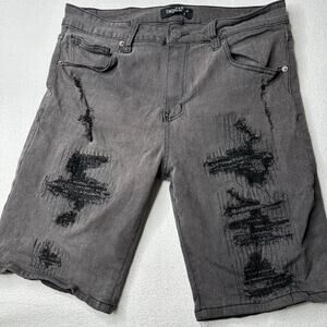 Smoke & Ash‎ Men's Black Distressed Size 34